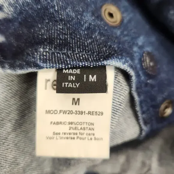 Retrofete Willa Skirt in Light Blue Acid Size Medium Button - Picture 7 of 10